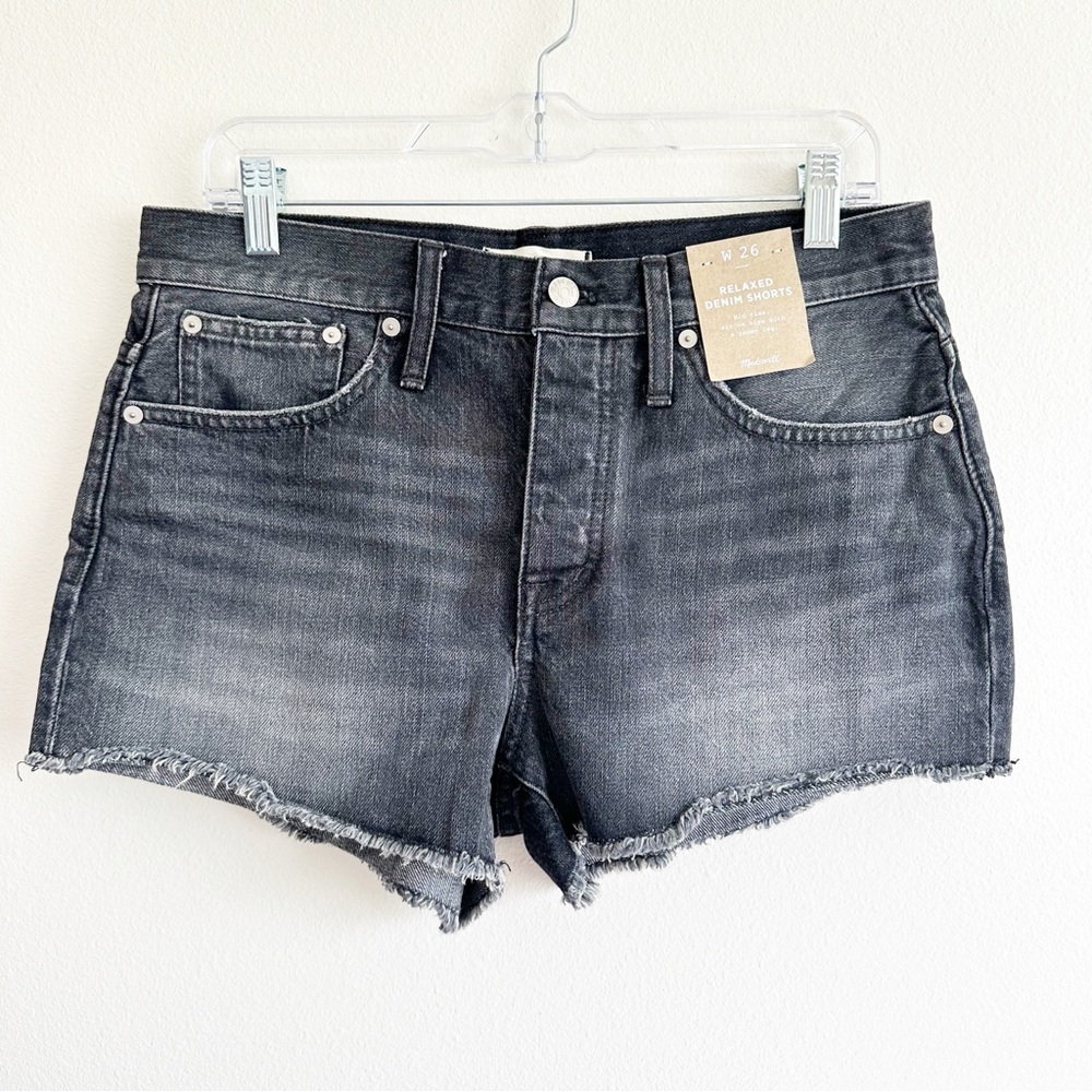 Madewell Relaxed Denim Cut off Shorts 26 NWT